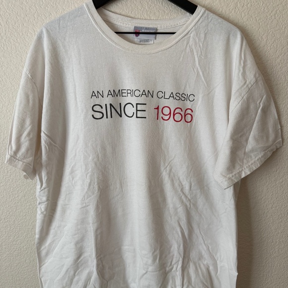 K-Swiss White Men's Vintage Logo Short Sleeve Tee Shirt Size XL - Picture 2 of 6